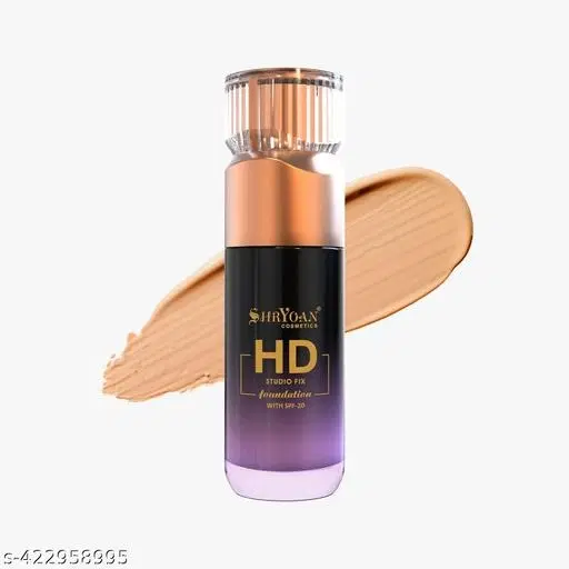 Shryoan Hd Studio Fix Foundation | Full Matte Coverage & Waterproof With Long Lasting Concealing Formula| For Daily Use (55 g) (Shade 04)