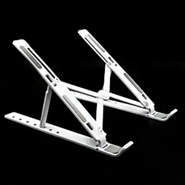 Aluminium Foldable Laptop Stand, White