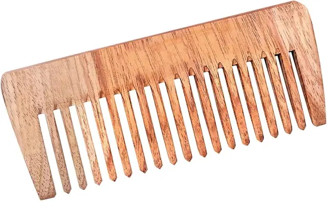 Wooden Hair Comb, Beige