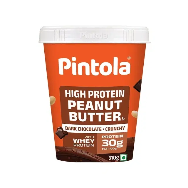 Pintola High Protein Peanut Butter Dark Chocolate Crunchy 510 g