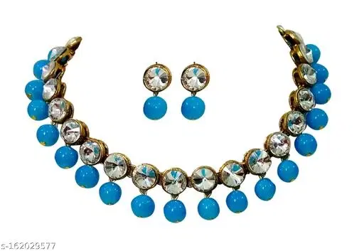 Alloy Jewellery Set for Women & Girls, Blue