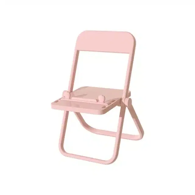 Plastic Mini Chair Shaped Mobile Stand, Assorted
