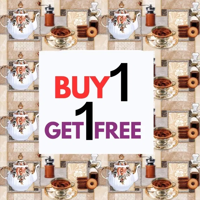 Vinyl Waterproof Wallpaper Roll for Kitchen Wall, Multicolor, 1 m, Pack of 3