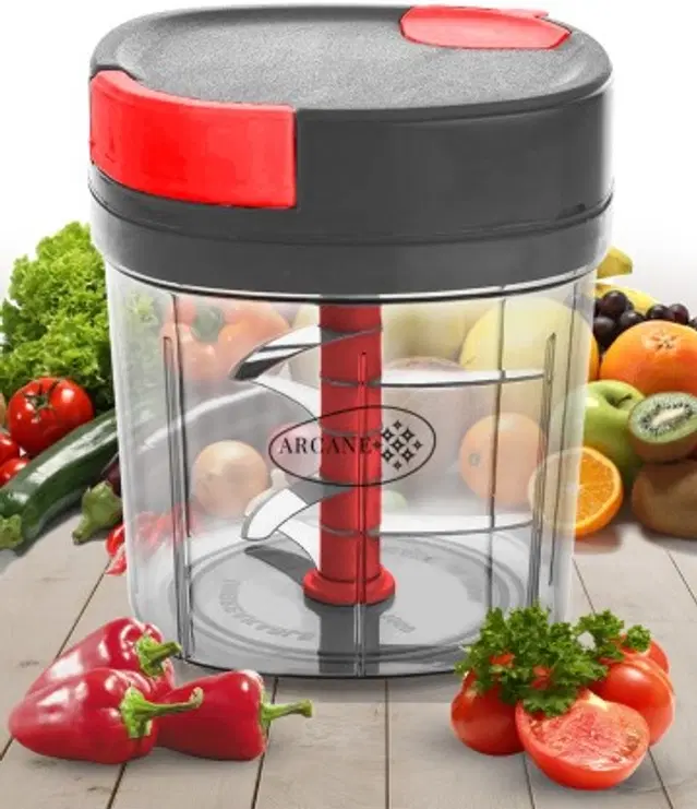 MAGIC PLUS Big Size Grey Color Dori Handy Manual Onion Square Chopper for Kitchen Vegetable & Fruit Chopper, 1000ml, Pack of 1