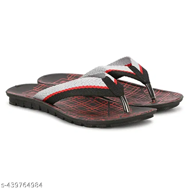 Flipflops for Men (Red, 6)
