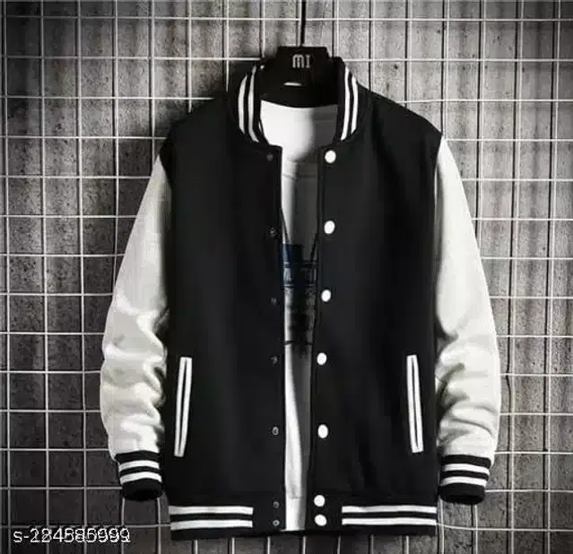 Full Sleeves Jacket for Unisex (Black, L)