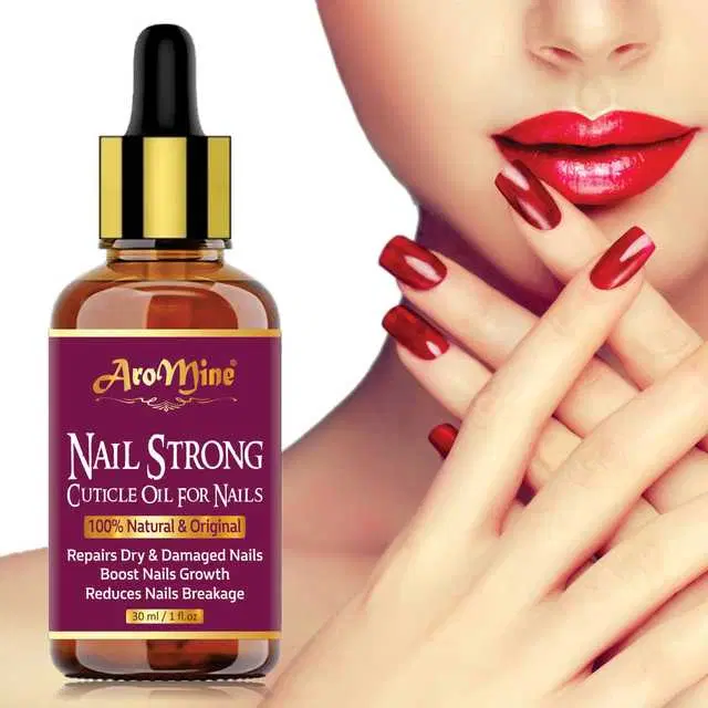 Aromine 100% Pure Nails Strong Oil For Cuticle Care Nails Growth & Strength, 30 ml, B-15