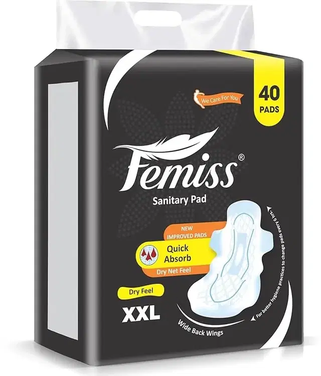 Femiss Dry Net Feel Sanitary Pads (XXL) - 40 Pads
