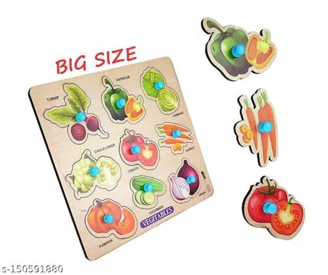 Wooden Puzzles for Kids, Multicolor