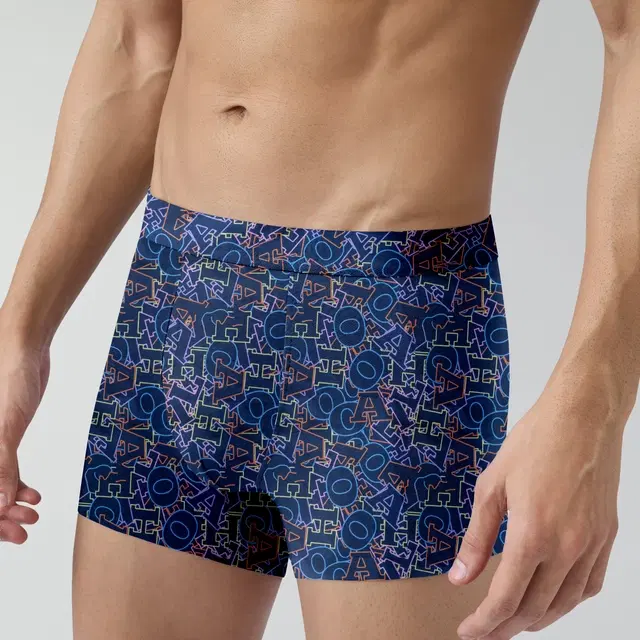 Micro Modal Printed Trunk for Men (Multicolor, S)