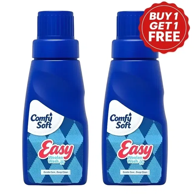 Comfy Soft Easy Woollen Detergent Liquid 2X200 ml (Buy 1 Get 1 Free)