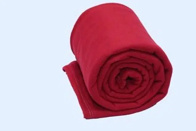 Fleece Blanket, Red, 60x90 Inches