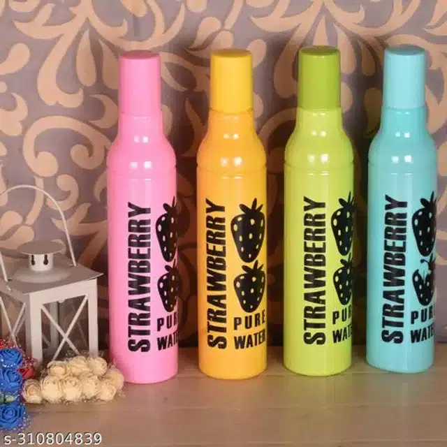 Water Bottle Set, Multicolor, 500 ml, Pack of 4