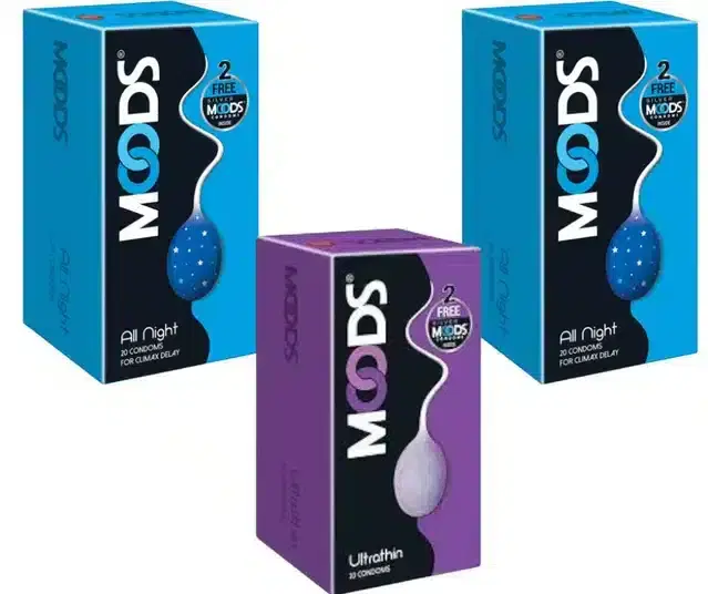 Moods All Night with Ultrathin Condoms, Pack of 60