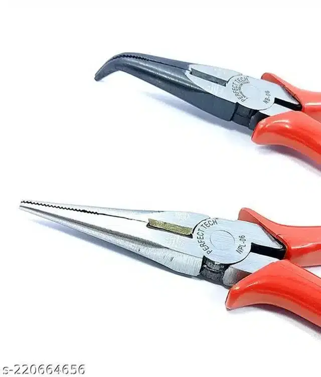 Bend Nose & Long Nose Plier, Set of 2, Red
