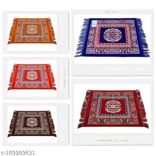 Prayer Mats, Multicolor, 20x19x0.5 inches, Pack of 5