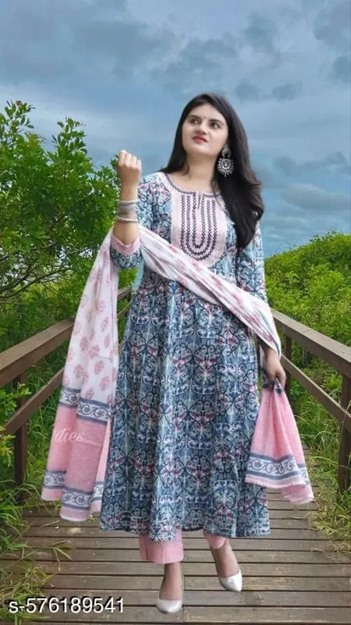 Kurta Set for Women (Multicolor, XXL)