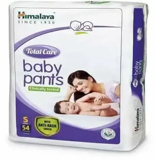 Himalaya Total Care Small Size Baby Pants Diapers (54 Units)
