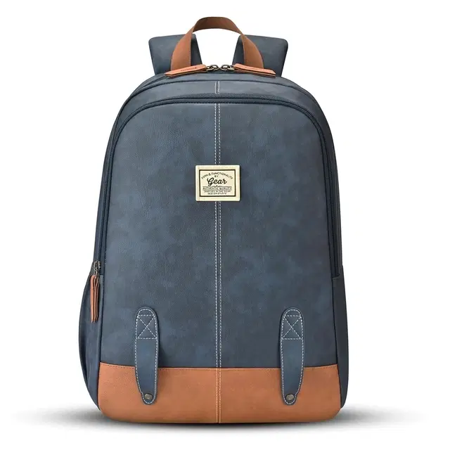 Gear Eco Classic Daypack 16, 20L Laptop Backpack for Men & Women, Navy Tan