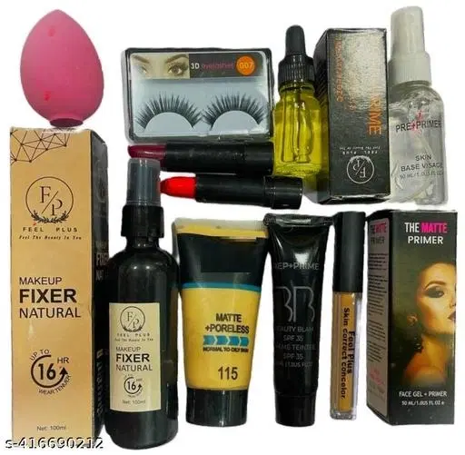 Kayi Beauty Best face maekup combo set for girl and women ( multicolor)