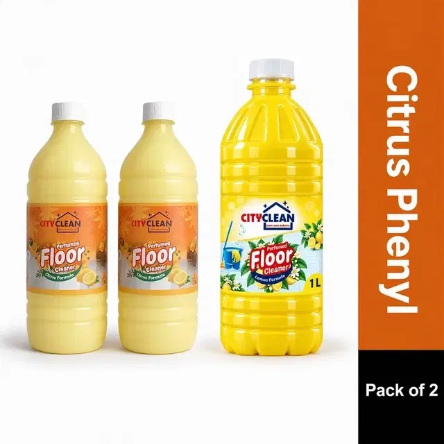 City Clean Phenyl Citrus 2X1 L (Pack of 2)
