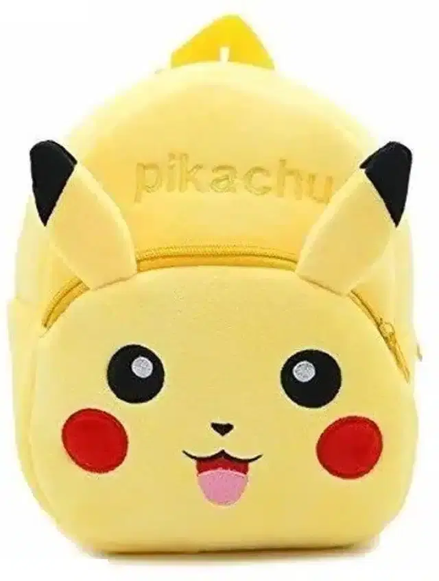 Soft Plush School Bags For Kids, Yellow