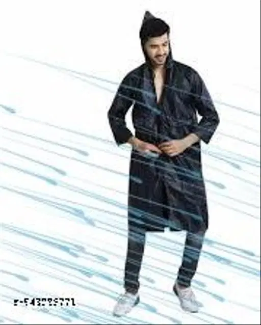 Polyester Solid Raincoat for Men/women, Multicolour (S)