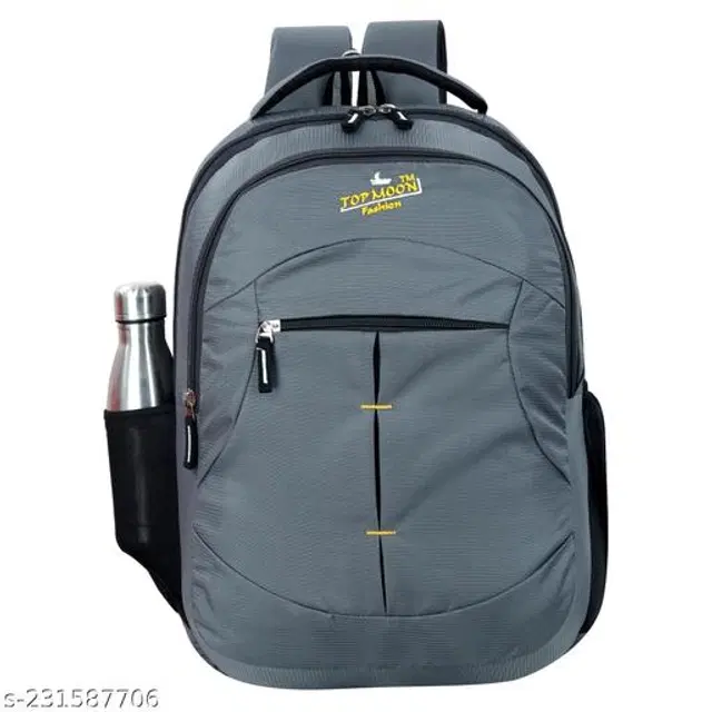 Polyester Backpack for Kids, Grey, 35 L