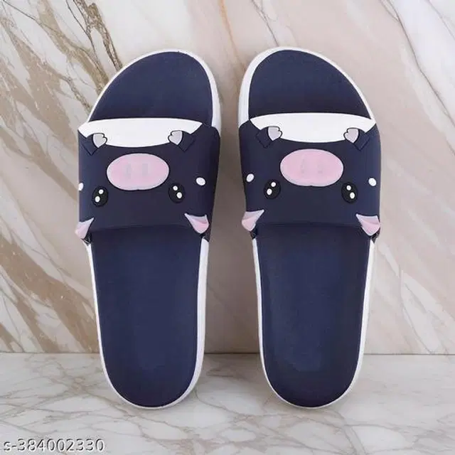 Sliders for Women (Navy Blue, 3)