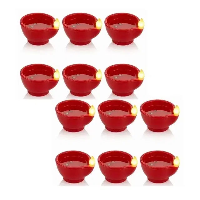 Round Water Sensor Led Diya [Pack Of 12]