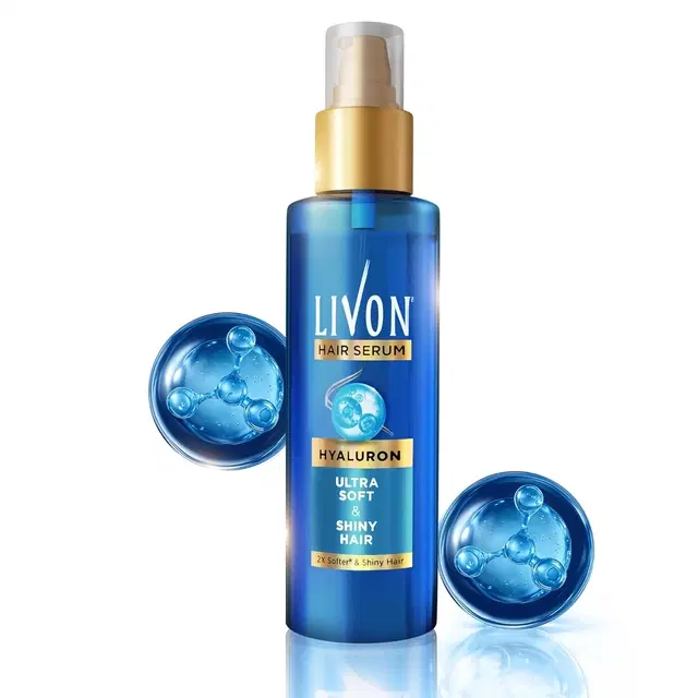 Livon Hair Serum With Hyaluron ,Ultra Soft & Shiny Hair 48 ml