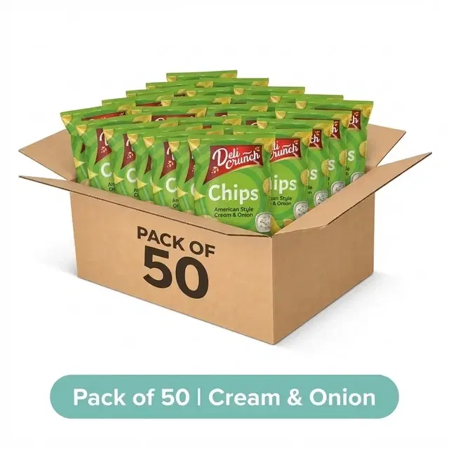 DeliCrunch Cream & Onion 50X50 g (Pack of 50)
