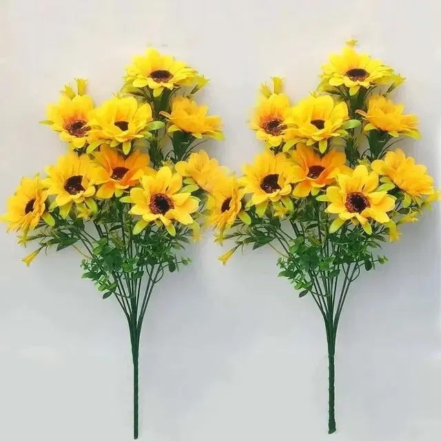 Artificial SunFlower Pack Of 2 Yellow