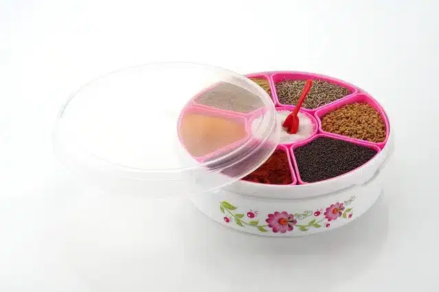 Plastic Spice Container, Multicolor