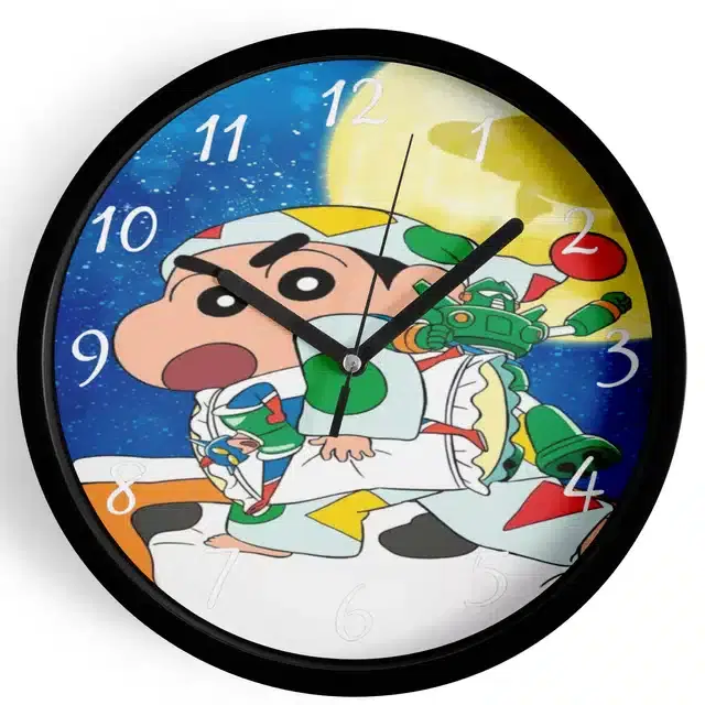 Shinchan Analog Wall Clock, Multicolor, 7 Inches