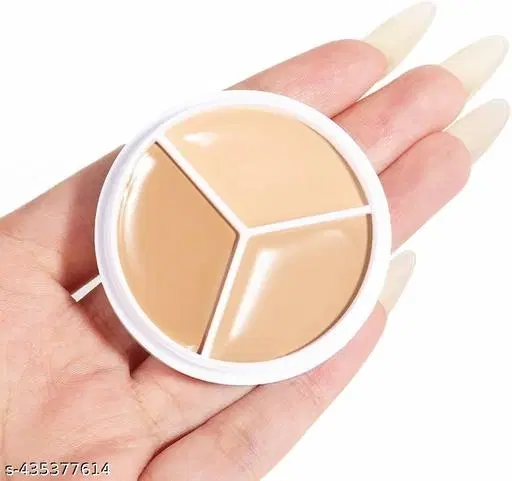 Tri-Color Concealer, Sweet Mint Concealer, 3-In-1 Foundation, Face Color Correcting Concealer ( Pack Pf 1 )