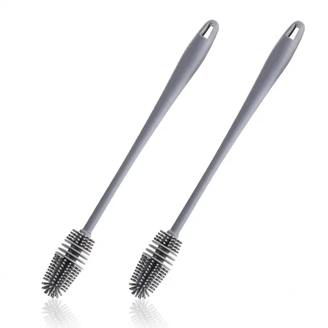 Silicone Bottle Cleaning Brush, Pack of 2, Assorted