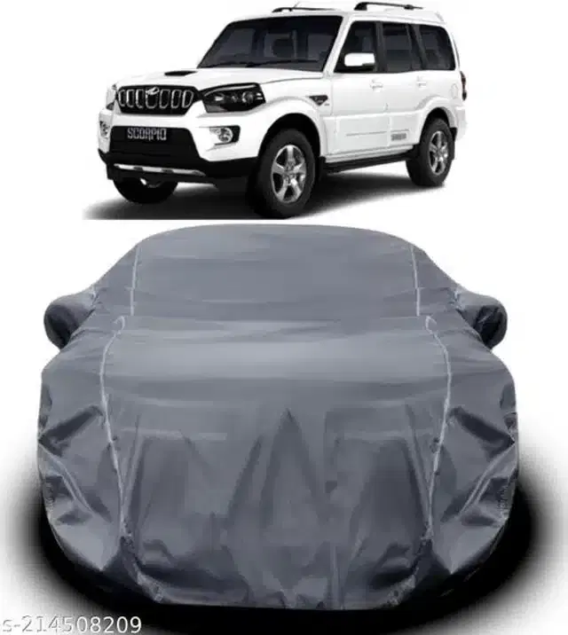 Taffeta Waterproof Car Cover for Mahindra Scorpio, Multicolor