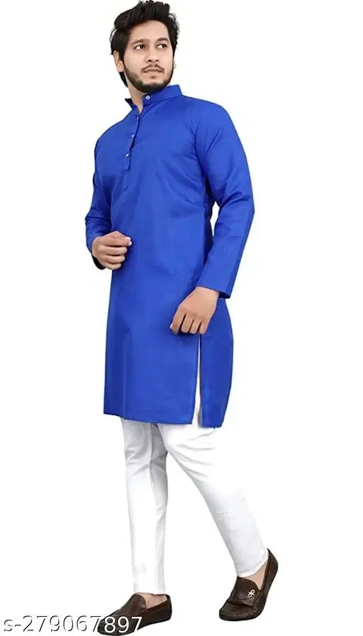 Kurta for Men (Blue, S)