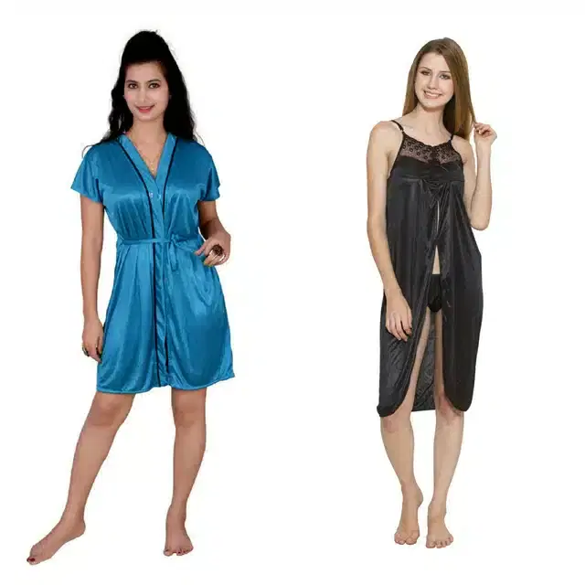 Babydoll for Women, Pack of 2 (Multicolor, Free Size)