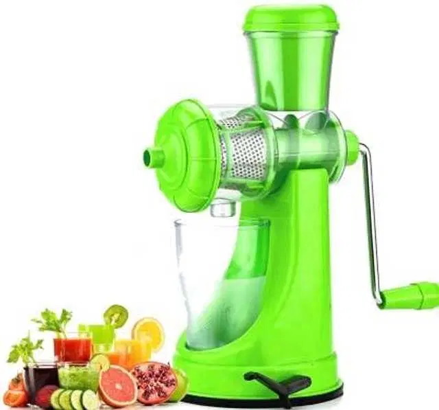 Manual Fruits & Vegetables Plastic Juicer With Easy To Turn Steel Handle, Pack Of 1, R-037