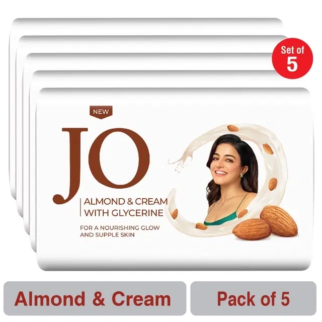Jo Almond & Cream Soap 5X100 g (Pack of 5)