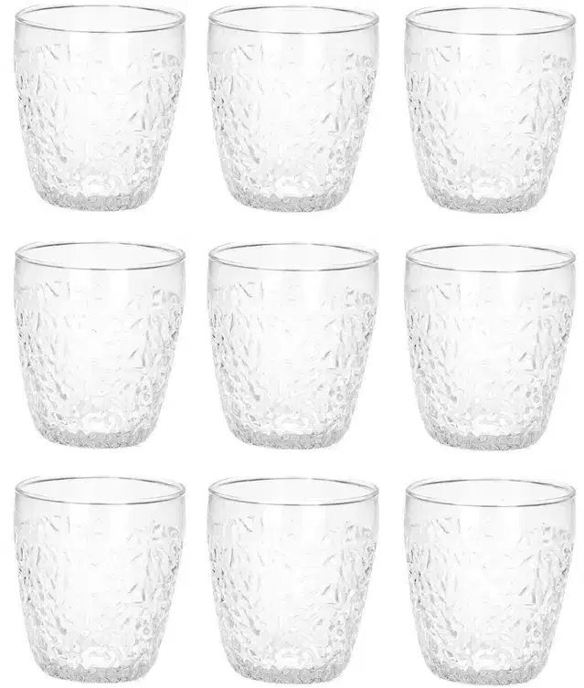 Liquor cum Cocktail Glasses, Transparent, 200 ml, Pack of 9