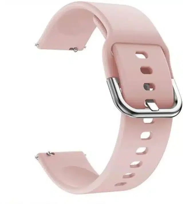 Silicone Watch Straps for Smartwatch, Peach, 20 mm