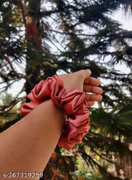 Scrunchies for Women, Pack of 12 (Multicolor)