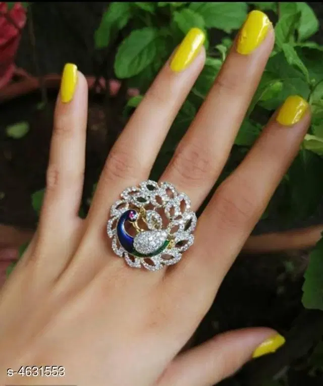 Alloy Ring for Women (Multicolor)