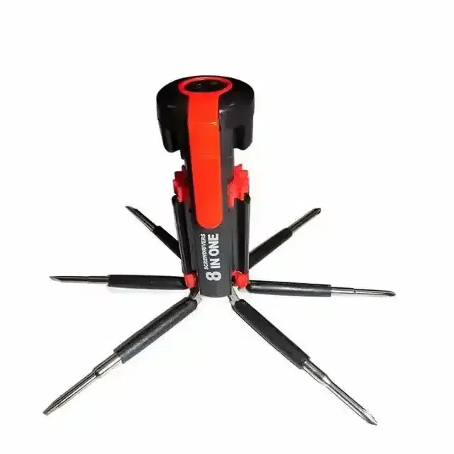 Craftal 8 in 1 Multi-Function Screwdriver Kit with LED Portable Torch
