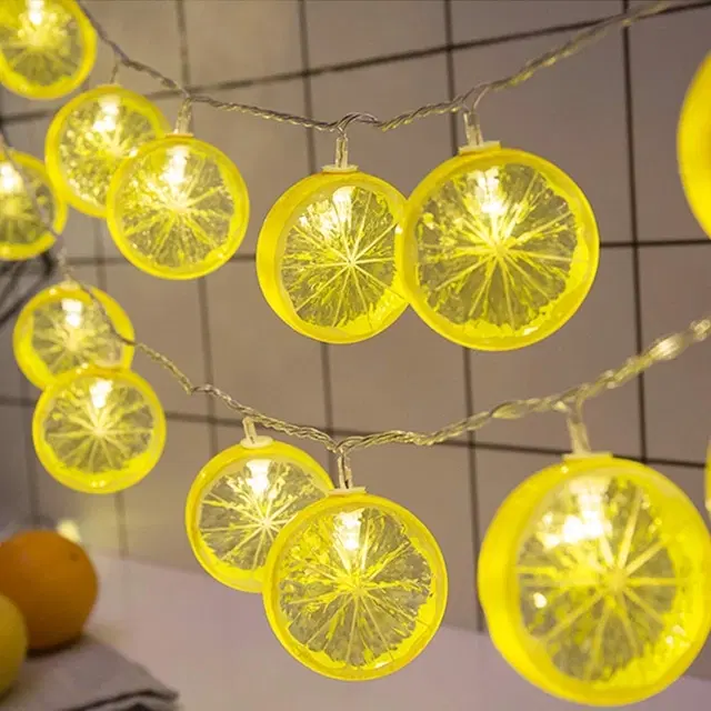 Lemon Shape String Light, Indore 10 Led,  1.5M
