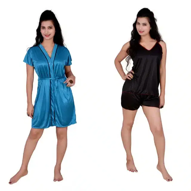 Babydoll for Women, Pack of 2 (Multicolor, Free Size)