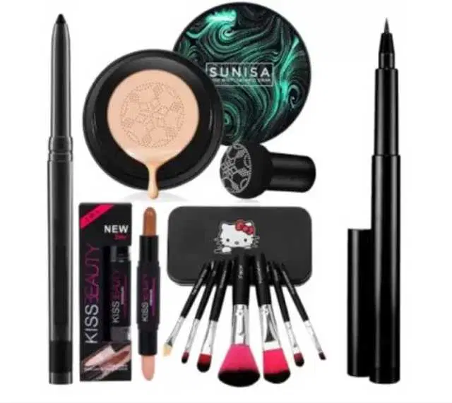 Combo of 2 Beauty Facial Wipes with Sunisa BB Cream Air Cushion Foundation